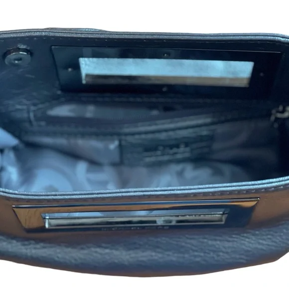 Michael Kors Metallic Leather Berkley Clutch Purse Magnetic Closure - Picture 7 of 7